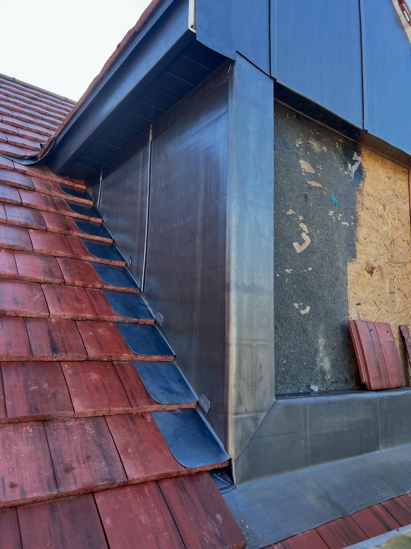 Lead flashing tiled roof Cheltenham